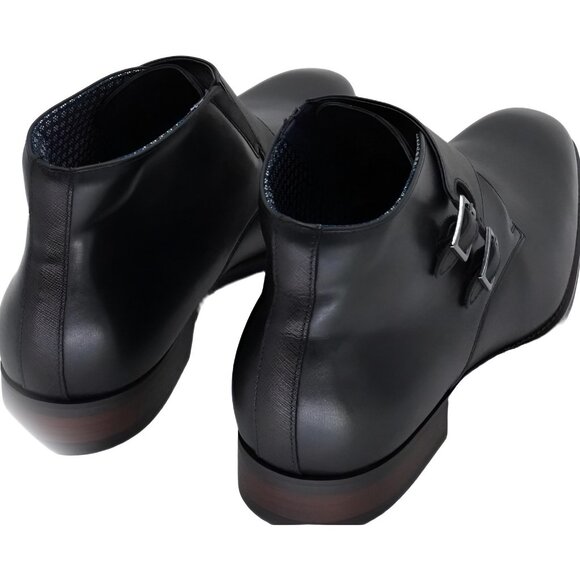 Stacy Adams Kaius Double Monk Strap Boot Black US 11.5 M EU 44.5